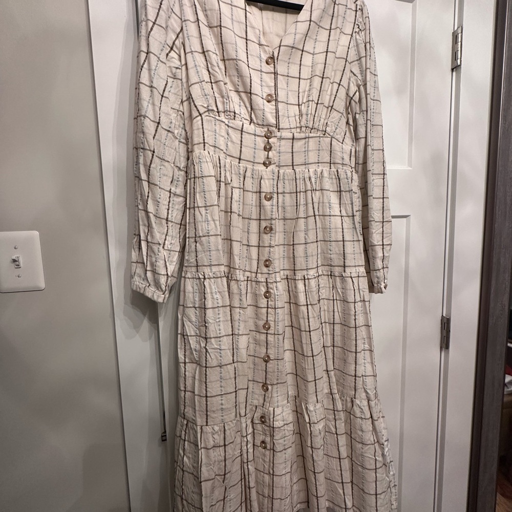 Downeast Plaid Maxi Dress Perfect Easter Dress!